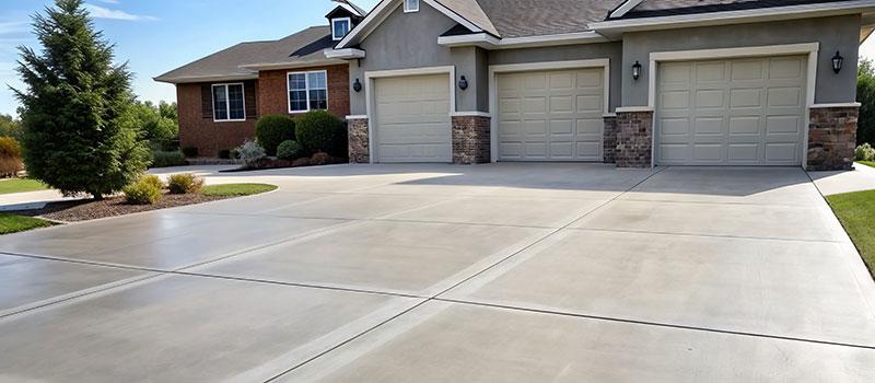 Resurfaced concrete driveway by Concrete Paver Restorations